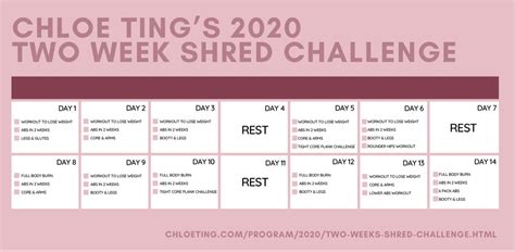 chloe ting 2020 2 week shred|chloe ting shred schedule.